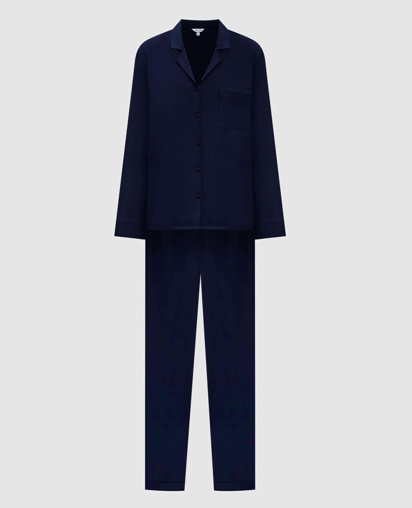 Blue pajamas with logo patch