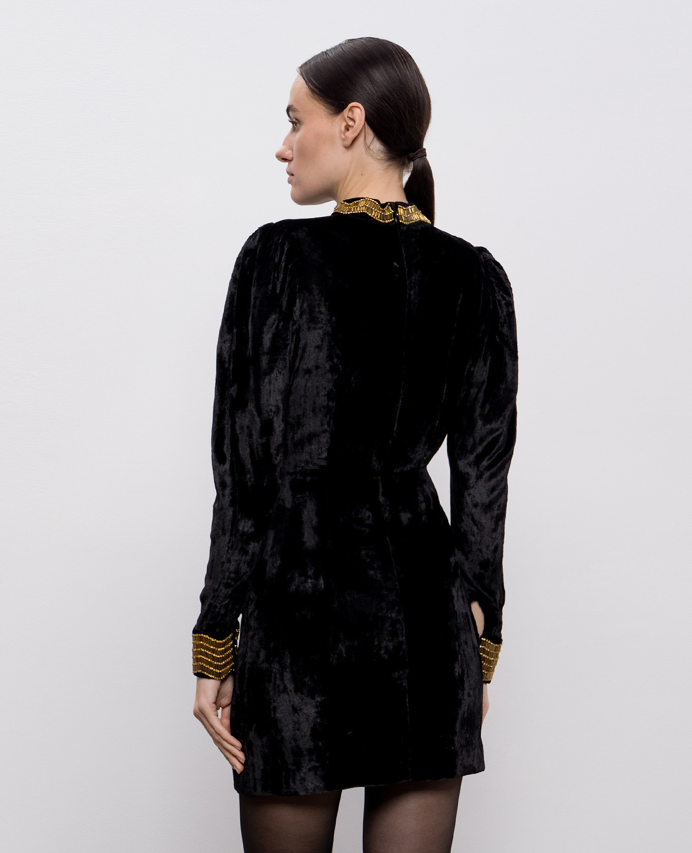 Black velour dress Twinset 4