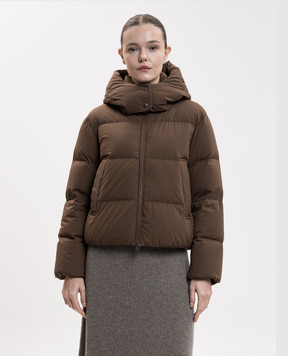 Woolrich Madison brown down jacket CFWWOU2227FRUT3107