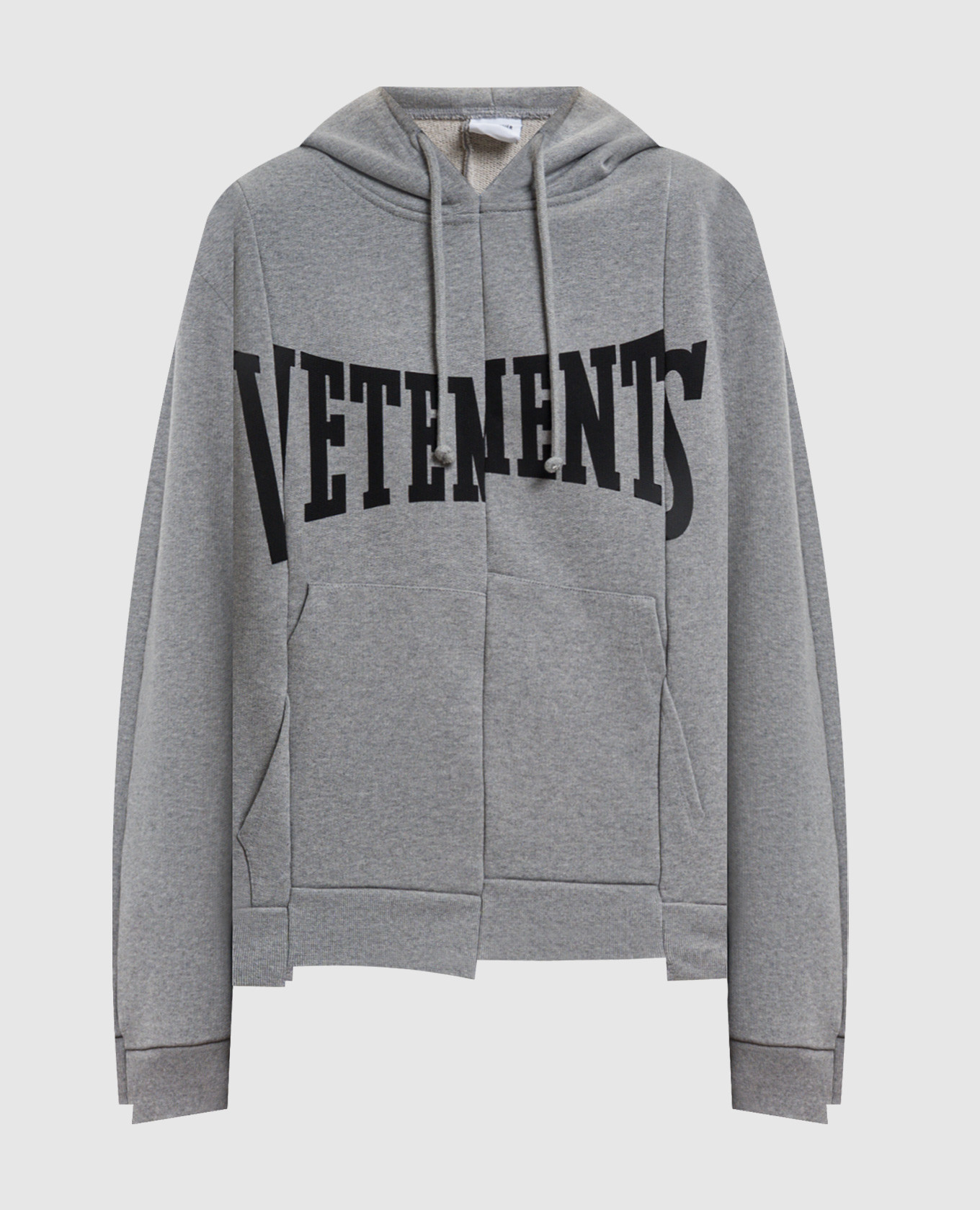 Sweat à capuche gris avec logo