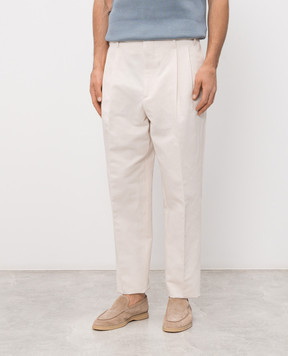 Brunello Cucinelli Beige linen pants MH253S2440