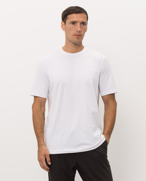 Peserico White T-shirt with logo print R55557J0Q200089