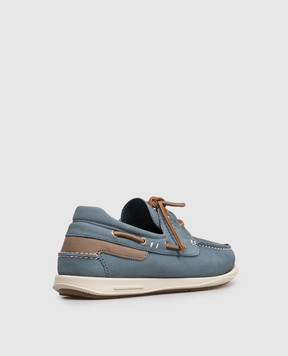 Florentino Blue nubuck topsiders 126296610106