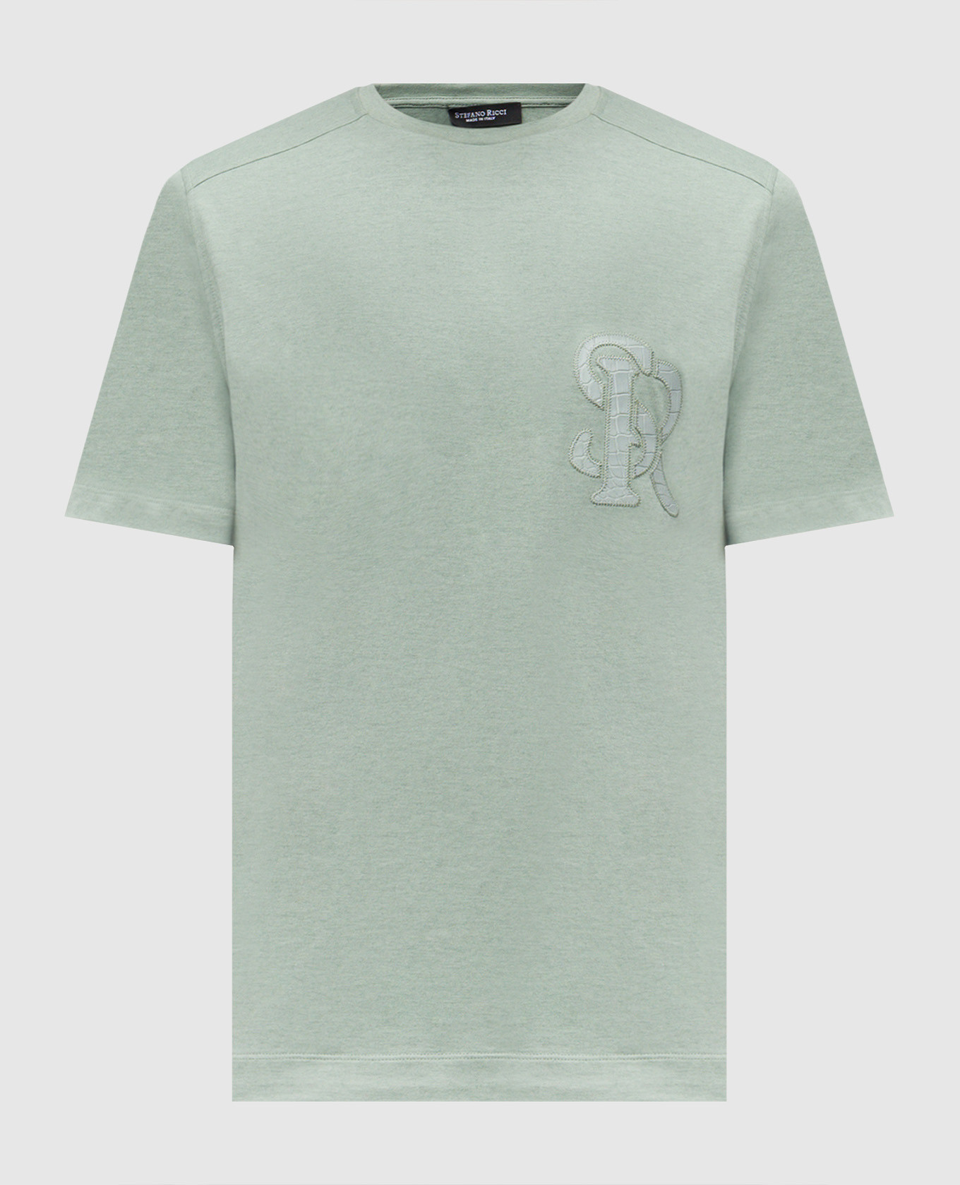 Green cashmere T-shirt