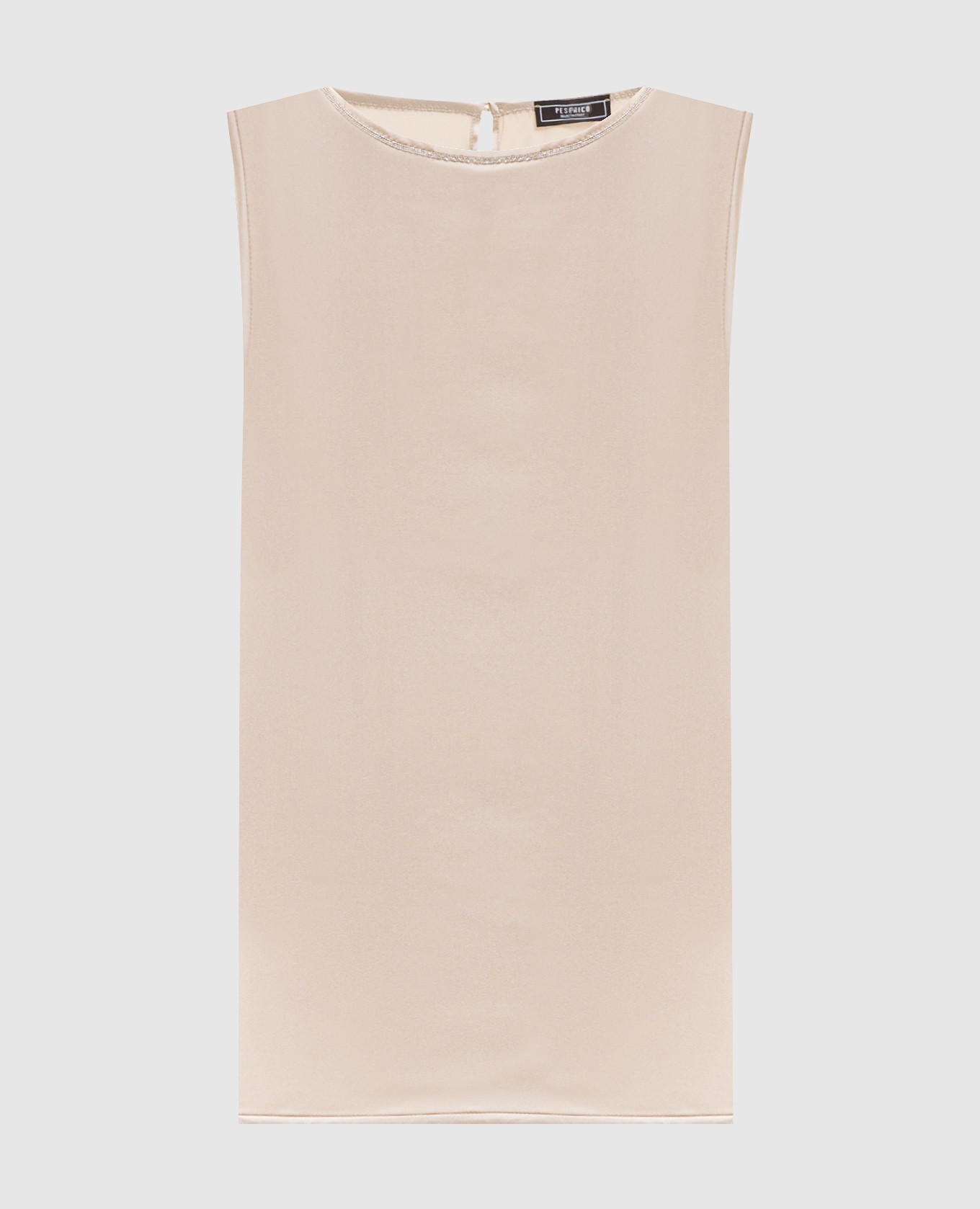 Beige silk top