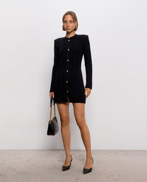 Twinset Black dress with textured pattern 262TP3100