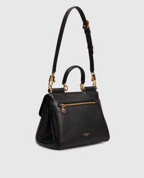 Dolce&Gabbana My Sicily black leather satchel bag with logo BB7781B7321