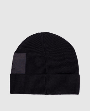 C.P. Company Blue wool hat with a chinstrap MAC139A005509A