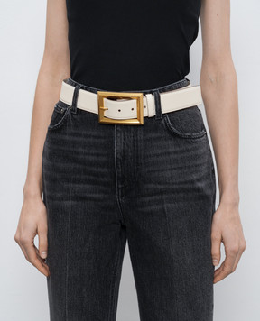 Jimmy Choo White leather belt ARLIE ARLIEPKR