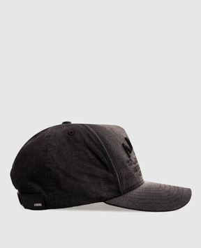 AMIRI Black cap with a worn effect AMSAHE1067