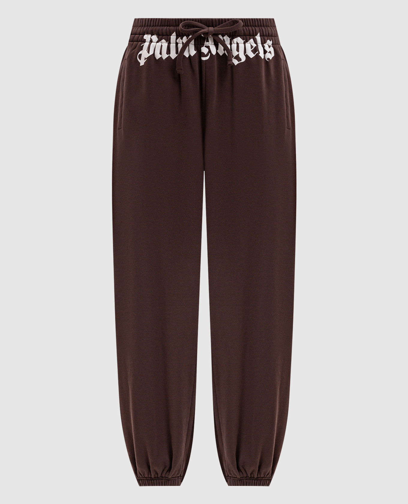 Brown printed sweatpants