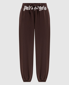 Palm Angels Brown printed sweatpants PAMCH001FL002w