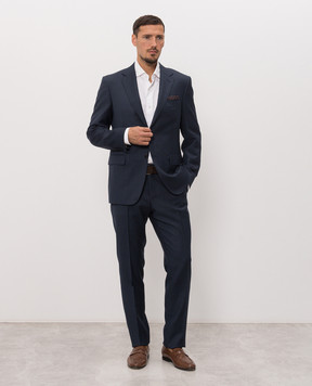 Canali Blue wool suit BF056811228020