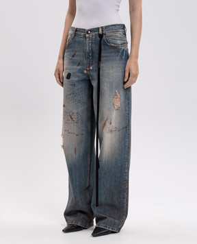 Ann Demeulemeester Jakoba blue jeans with vintage effect B0014543FA787