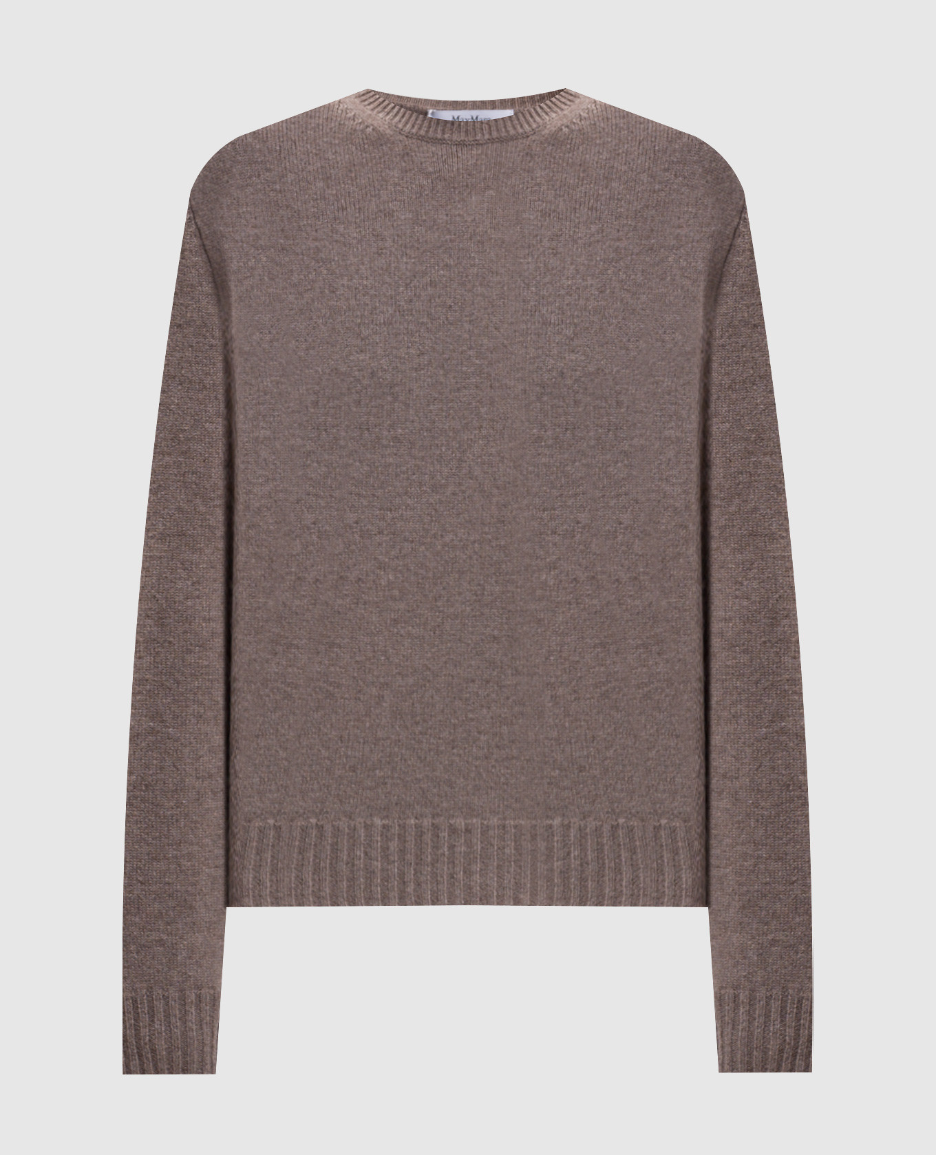 Brown LUME cashmere jumper