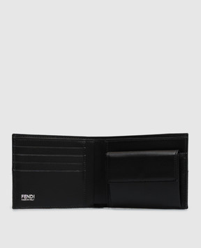Fendi Black combination purse with monogram pattern 7M0001B139
