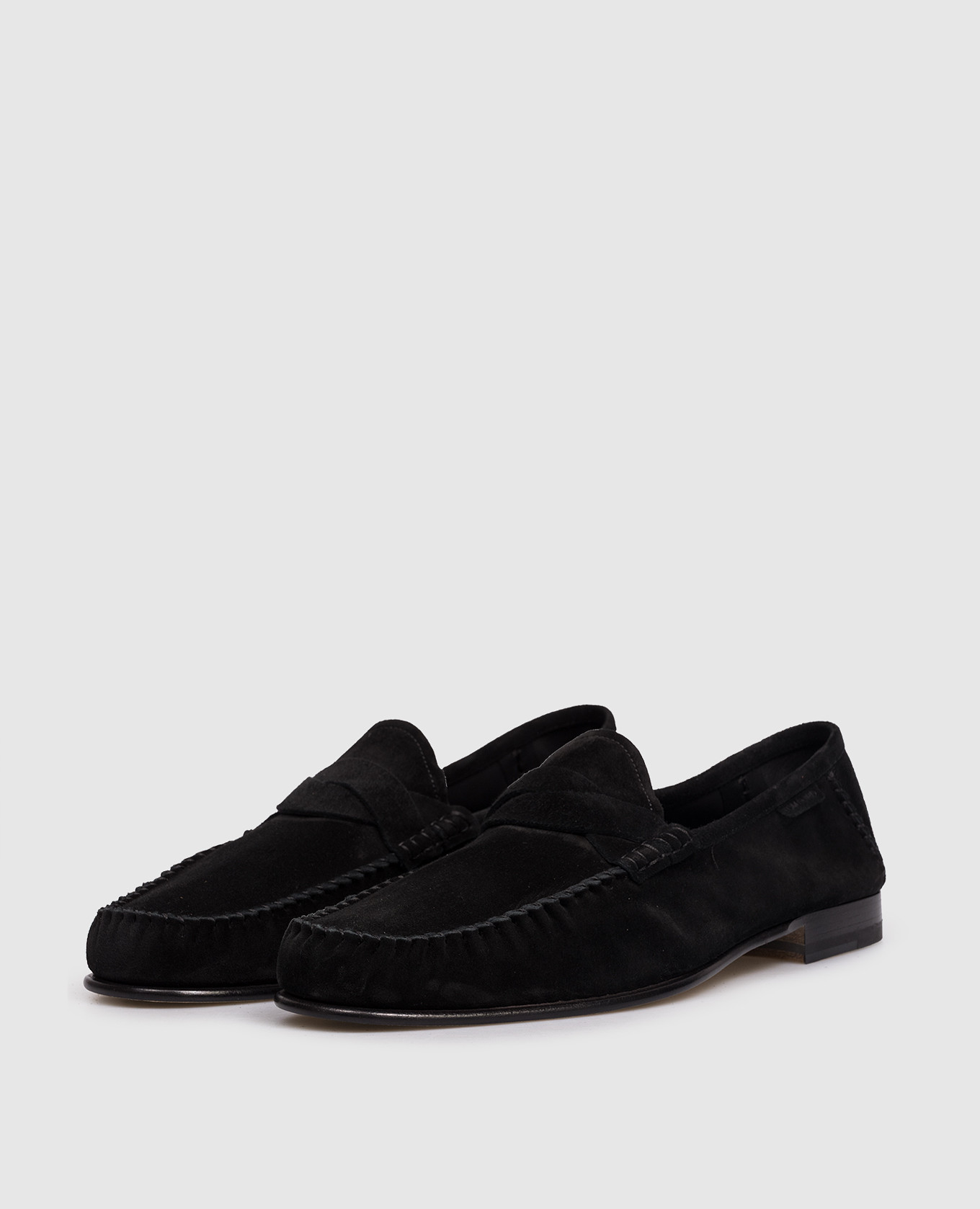 

Black suede loafers with logo Tom Ford