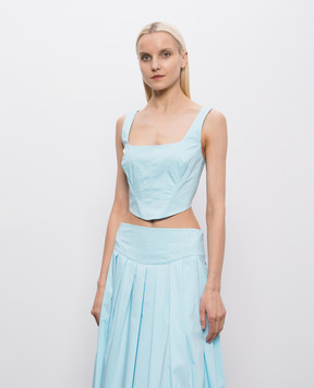 Simkhai Clio blue corset top 3262157T