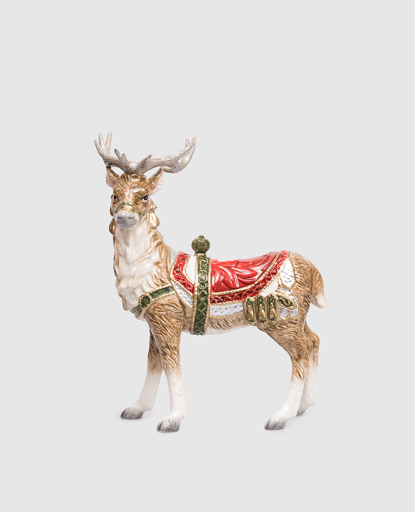 Ceramic deer candle holder Telluride Standing Deer Candle