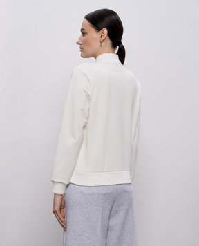 Peserico White sports jacket with monil chain A12572J06906A