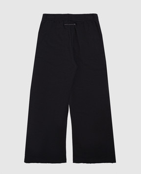 Maison Margiela MM6 Children's black printed sweatpants M61158MM02X