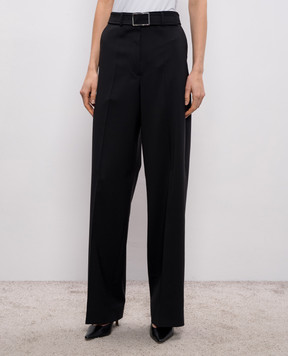 Max Mara Sportmax Black ABITURO trousers with wool SPXABITURO