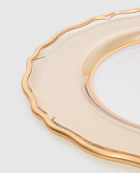 Griffe Yellow glass serving plate BO13127AM