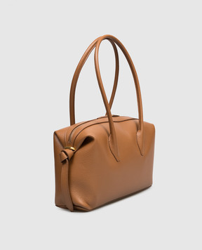 YUZEFI Brown leather bag BRIOCHE BRIOCHEDUFFLE