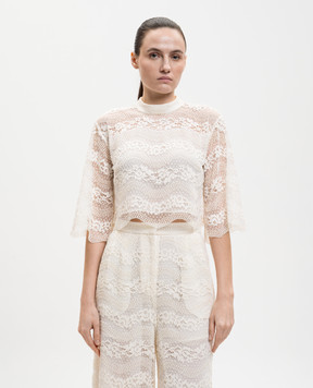 Twinset Ivory lace top 261TP2900