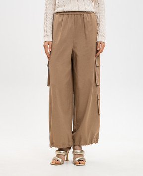 Twinset Beige cargo pants 261TE2070