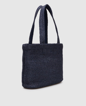 Jimmy Choo Blue East-West raffia tote bag BEACHTOTEEWMJYN