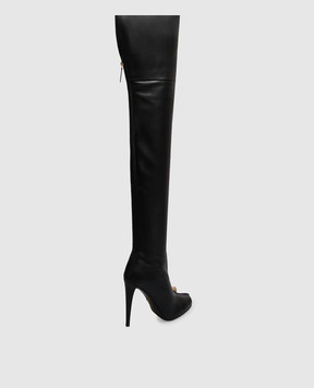 Giuseppe Zanotti Black leather over the knee boots ENIGME I680011