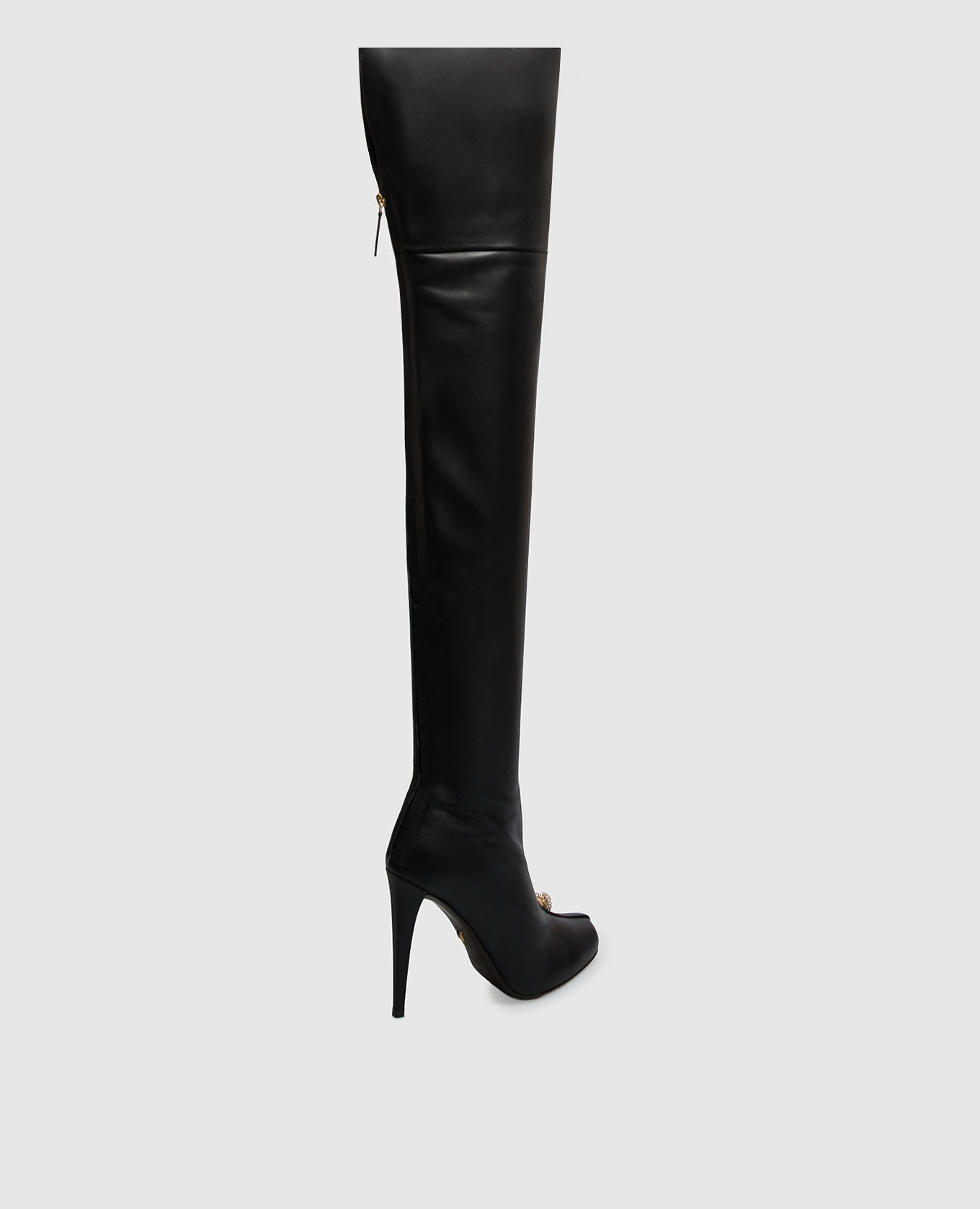 Black leather over the knee boots ENIGME Giuseppe Zanotti 3