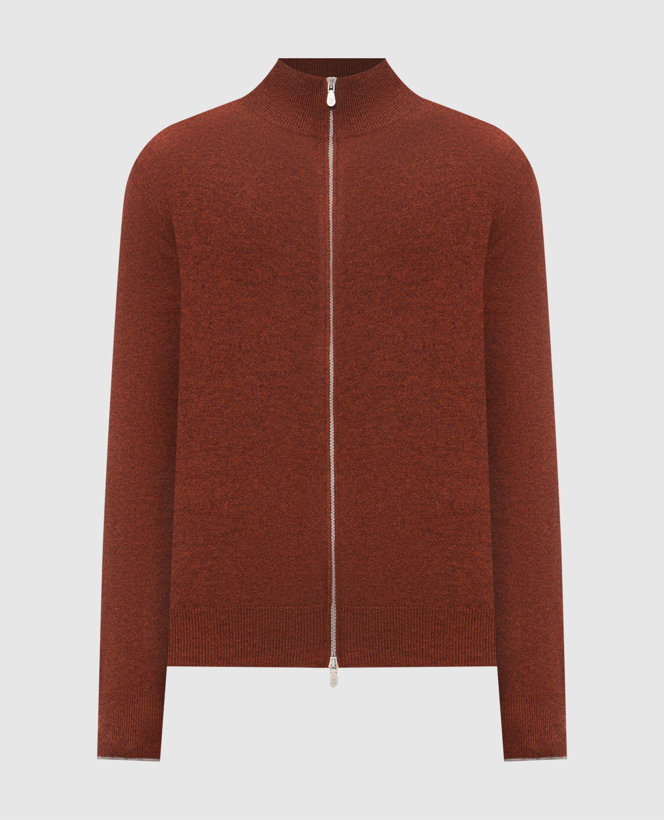 Terracotta cashmere cardigan