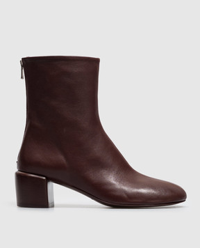 Officine Creative Flore burgundy leather ankle boots FLORE012WRED