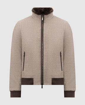 MooRER BELLATI beige wool down jacket BELLATILP