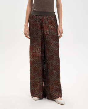 UMA WANG Floral print pants UP3012