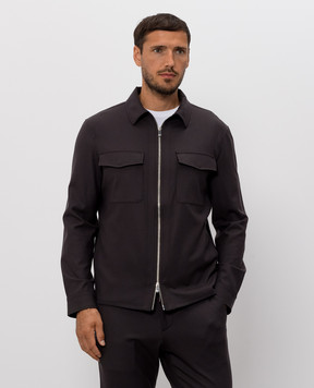 Marco Pescarolo Dark gray cashmere shirt URUS5443