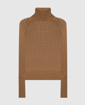 Ermanno Scervino Brown cashmere sweater D495M324JBV