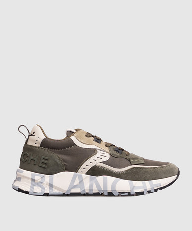 Green combination sneakers CLUB01