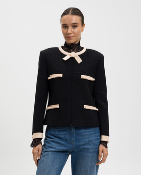 Valentino Black wool tweed jacket 7B0CEJ9090Y