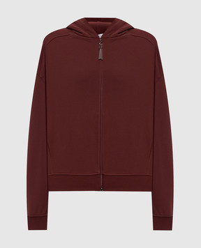 Brunello Cucinelli Burgundy sports jacket MP05NHF406