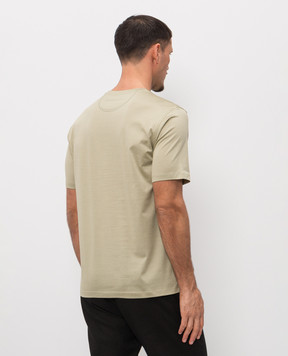 Stefano Ricci Green T-shirt with monogram logo MNH6105140TE0001