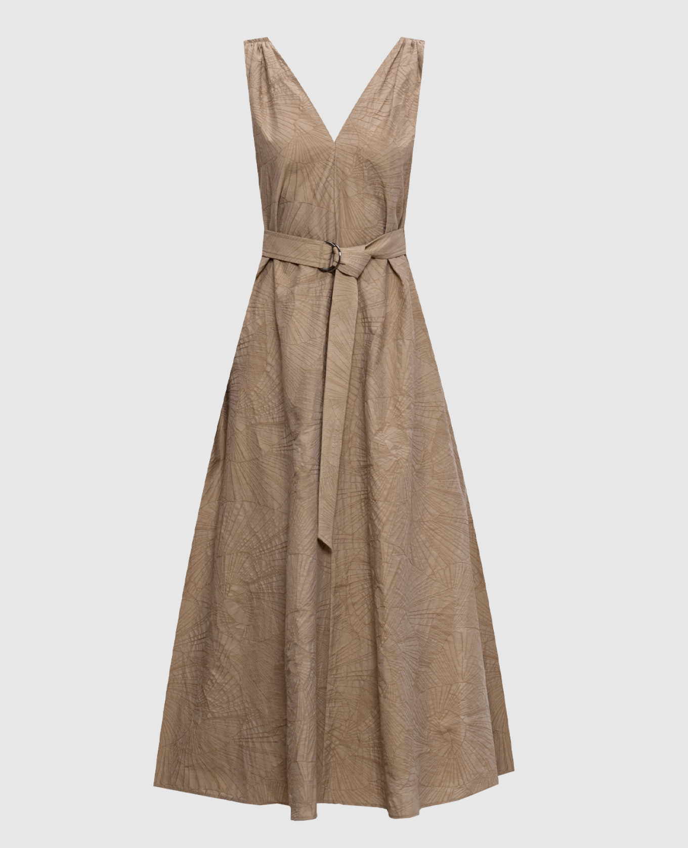 Brown patterned dress