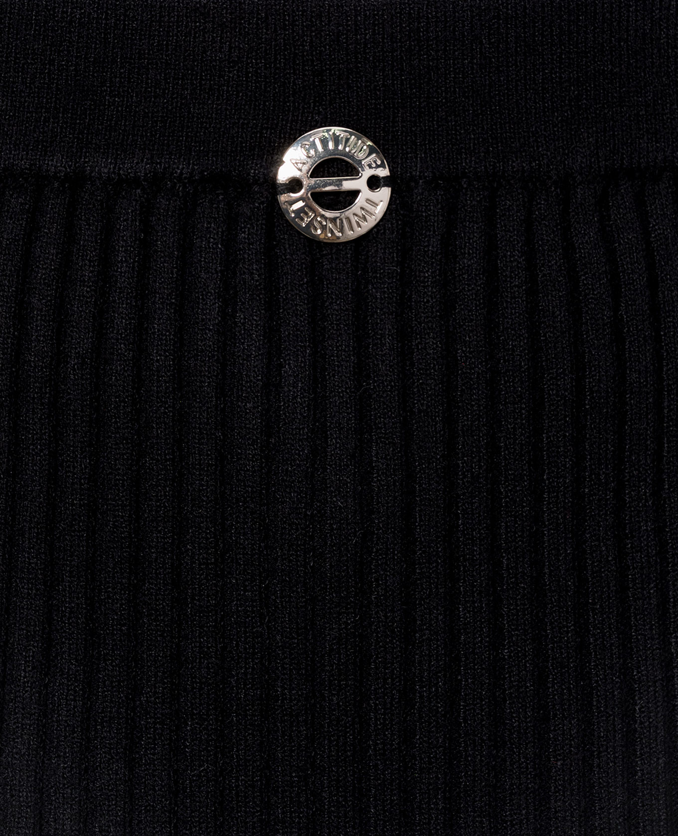Black ribbed skirt Twinset 5