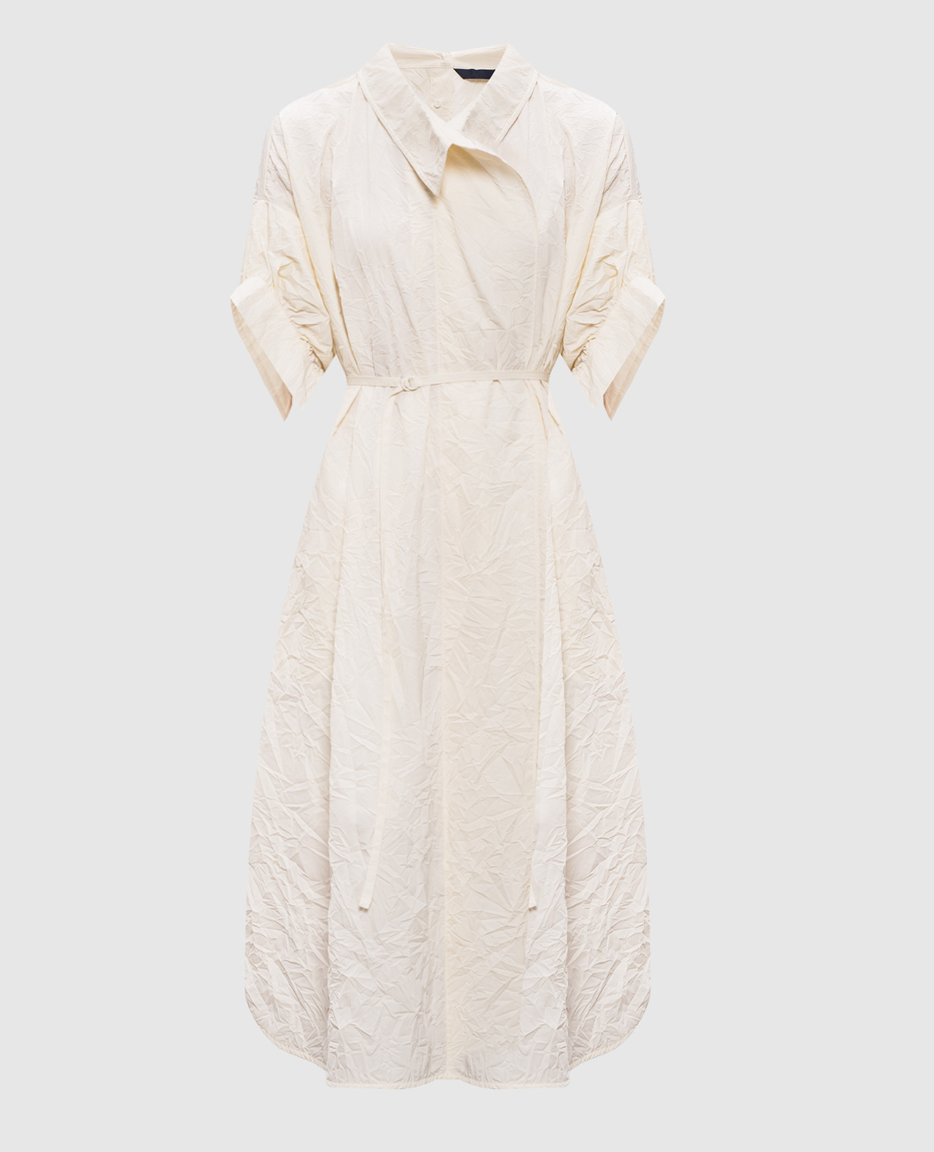 Ivory shirt dress with a harvester effect Juun.j