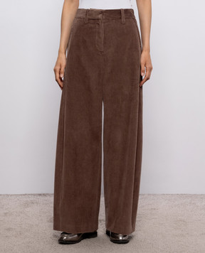 Brunello Cucinelli Brown corduroy pants MP180P9265