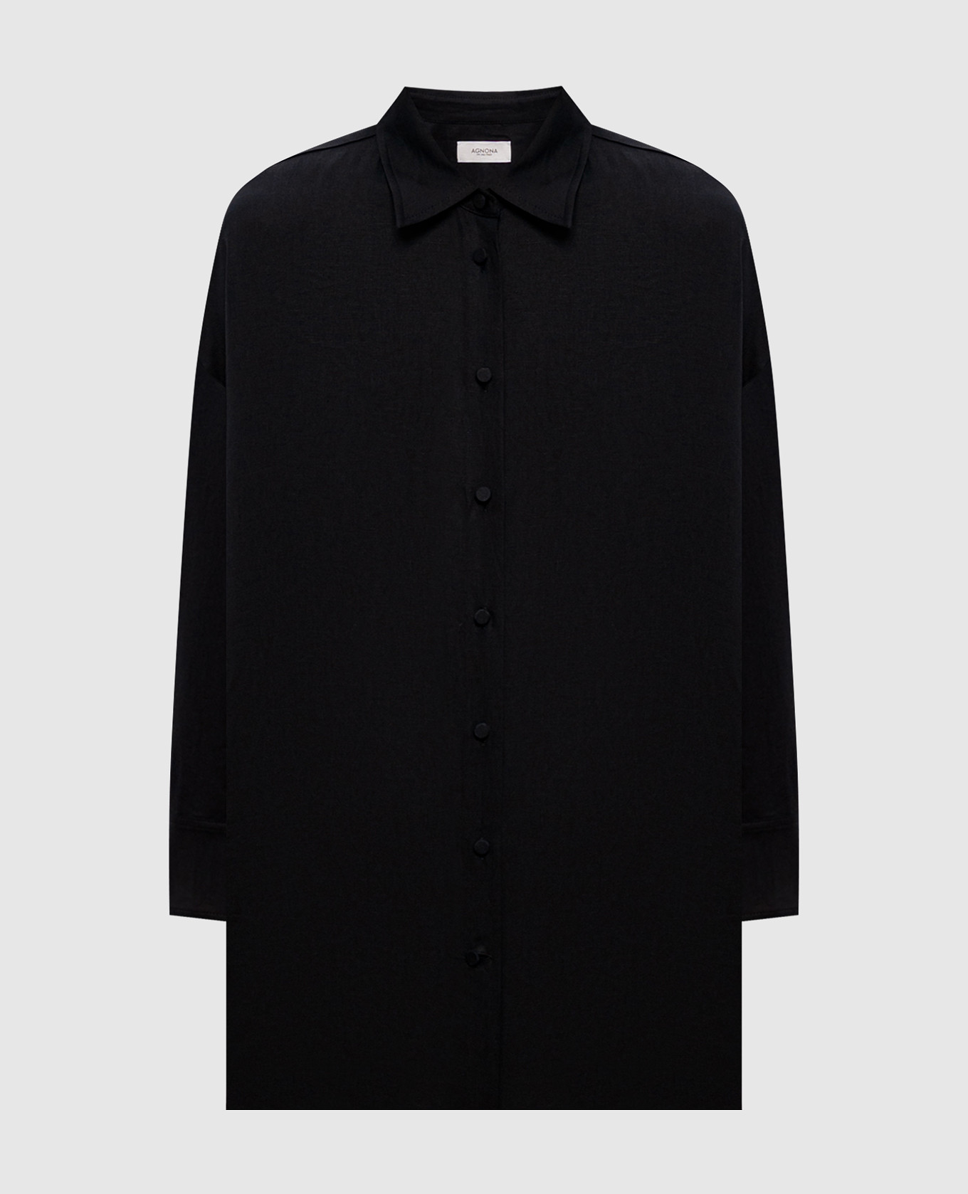 Black linen shirt