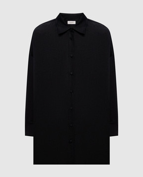 Agnona Black linen shirt TD1113YU3049