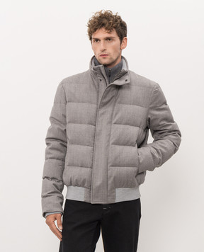 Castangia dal 1850 Grey wool down jacket BNT2